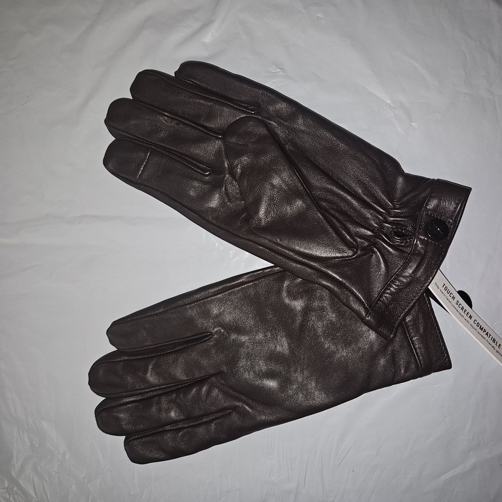 Coach Brown Leather Gloves